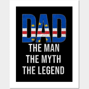 Cape Verdean Dad The Man The Myth The Legend - Gift for Cape Verdean Dad With Roots From Cape Verdean Posters and Art